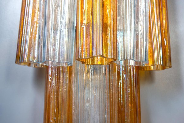 Mid-Century Amber and Clear Murano Glass Sconce-MBH-1032370