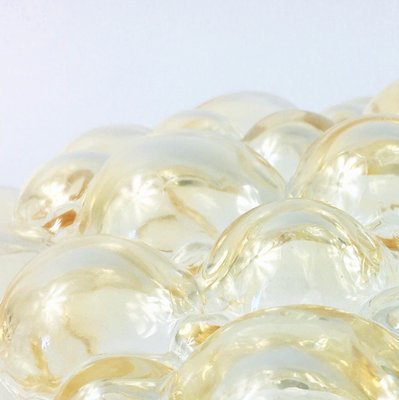 Mid-Century Amber Bubble Glass Wall Light attributed to Helena Tynell for Limburg, Germany, 1970s-BMM-2022752