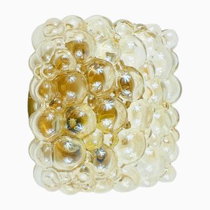 Mid-Century Amber Bubble Glass Wall Light attributed to Helena Tynell for Limburg, Germany, 1970s-BMM-2022752