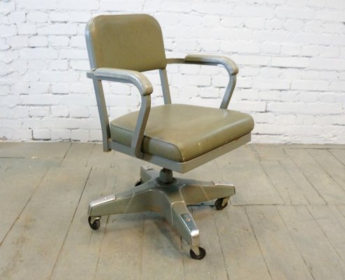 Mid-Century American Industrial Steno Desk Chair by Craig McDowell, 1960s-QFD-881081