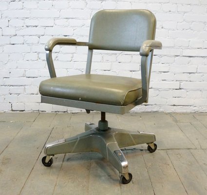 Mid-Century American Industrial Steno Desk Chair by Craig McDowell, 1960s-QFD-881081