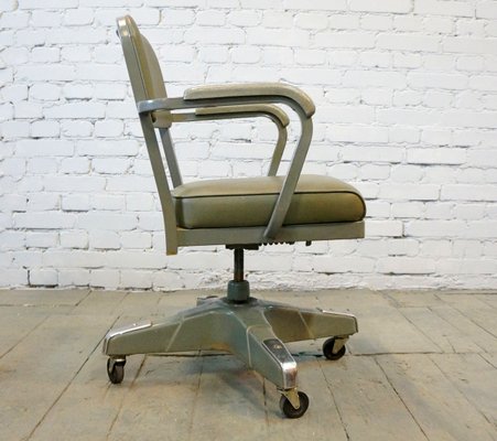 Mid-Century American Industrial Steno Desk Chair by Craig McDowell, 1960s-QFD-881081