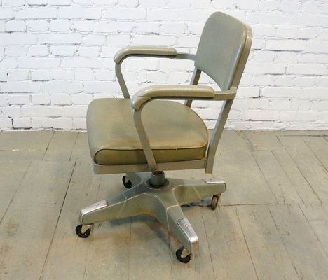 Mid-Century American Industrial Steno Desk Chair by Craig McDowell, 1960s-QFD-881081