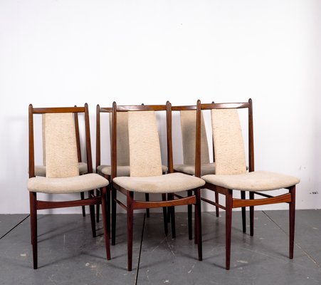 Mid-Century American Nutwood Dining Chairs, 1970s, Set of 6-VLO-1334936