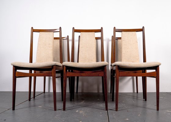 Mid-Century American Nutwood Dining Chairs, 1970s, Set of 6-VLO-1334936