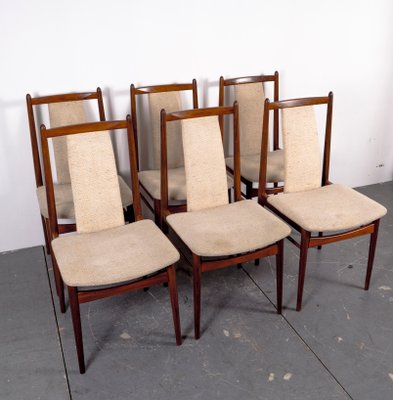 Mid-Century American Nutwood Dining Chairs, 1970s, Set of 6-VLO-1334936