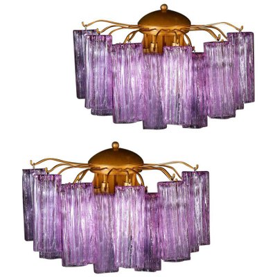 Mid-Century Amethyst Color Murano Glass Scone-MBH-1031690