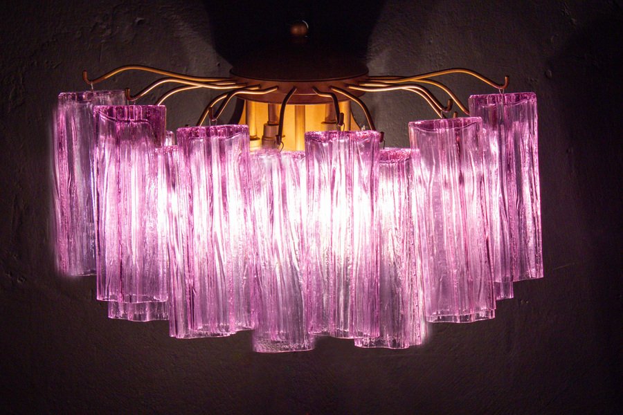 Mid-Century Amethyst Color Murano Glass Scone