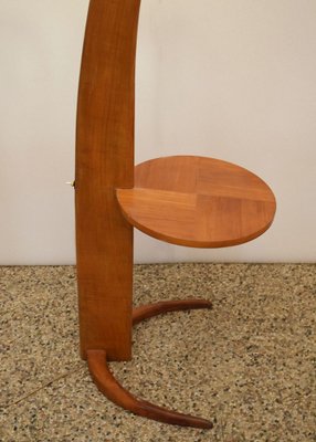 Mid-Century Arc Floor Lamp in Wood, 1950s-HS-1785377