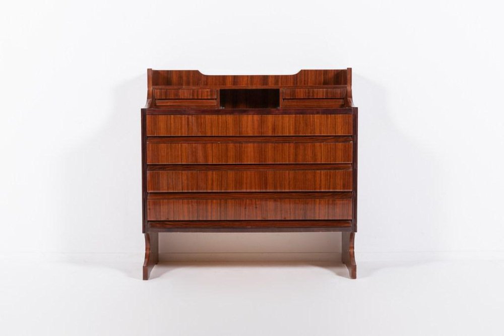 Mid-Century Architectural Italian Chest of Drawers, 1960s