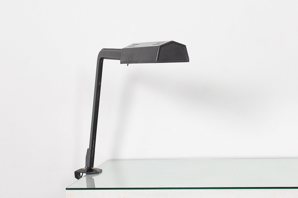 Mid-Century Arco Desk Lamp with Clamp by BBPR Studio for Olivetti, Italy, 1962