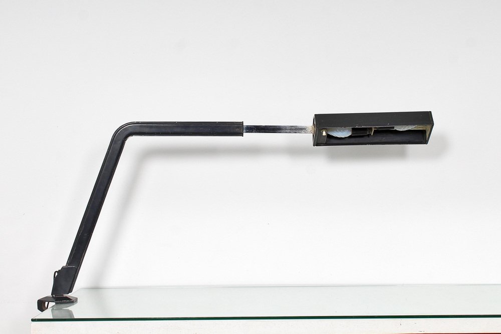 Mid-Century Arco Desk Lamp with Clamp by BBPR Studio for Olivetti, Italy, 1962