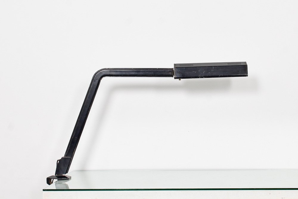 Mid-Century Arco Desk Lamp with Clamp by BBPR Studio for Olivetti, Italy, 1962