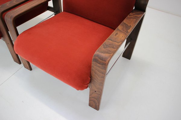 Mid-Century Armchair by Ludvík Volák for Dřevopodnik Holešov, 1960s-TZ-1098755