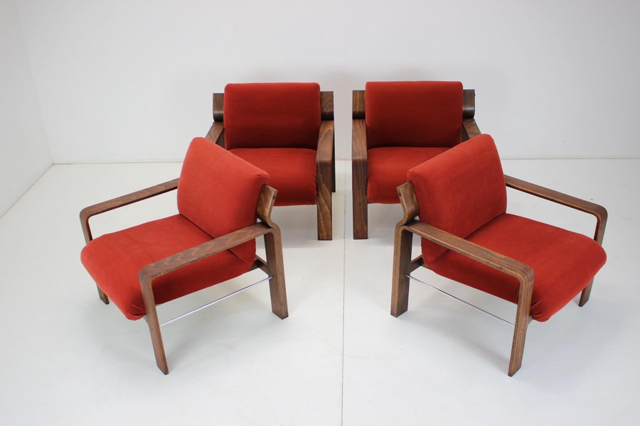 Mid-Century Armchair by Ludvík Volák for Dřevopodnik Holešov, 1960s