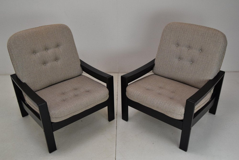 Mid-Century Armchair from Leda Lux, 1980s, Set of 2