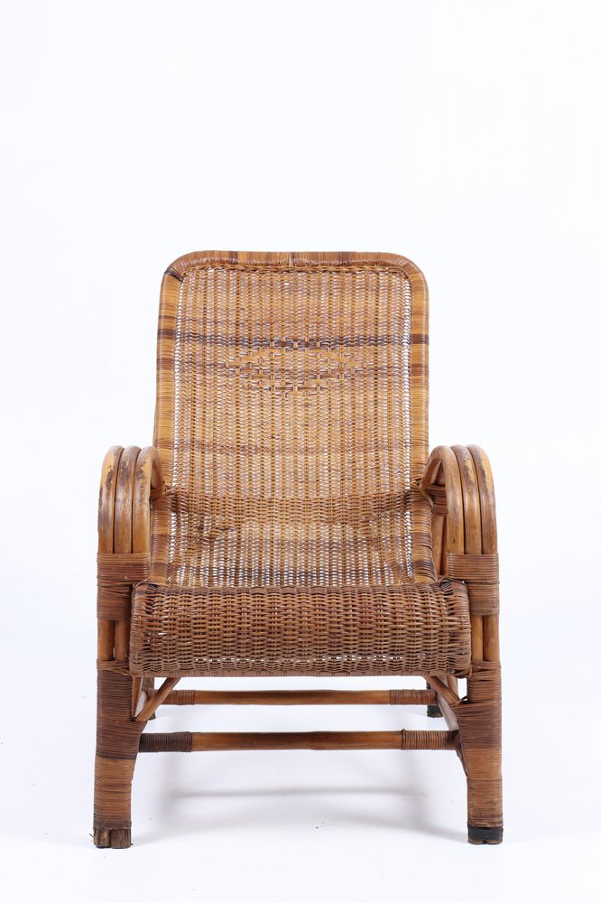 Mid-Century Armchair in Bamboo, Denmark, 1950s