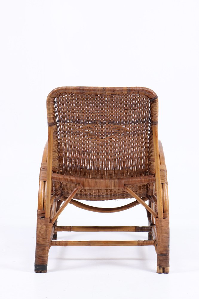 Mid-Century Armchair in Bamboo, Denmark, 1950s