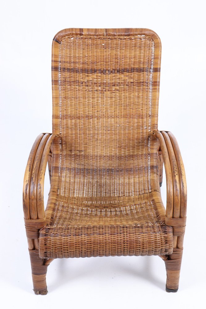 Mid-Century Armchair in Bamboo, Denmark, 1950s