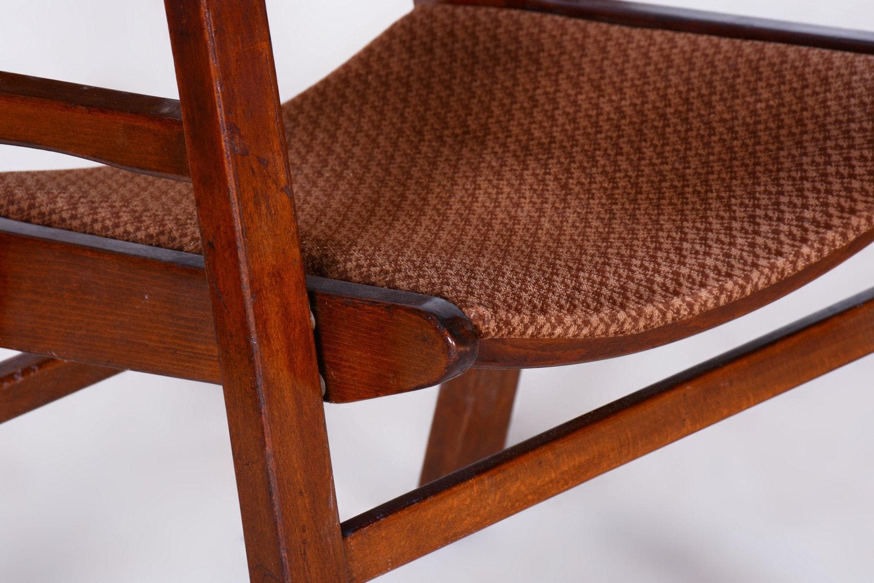 Mid-Century Armchair in Beech, 1950s