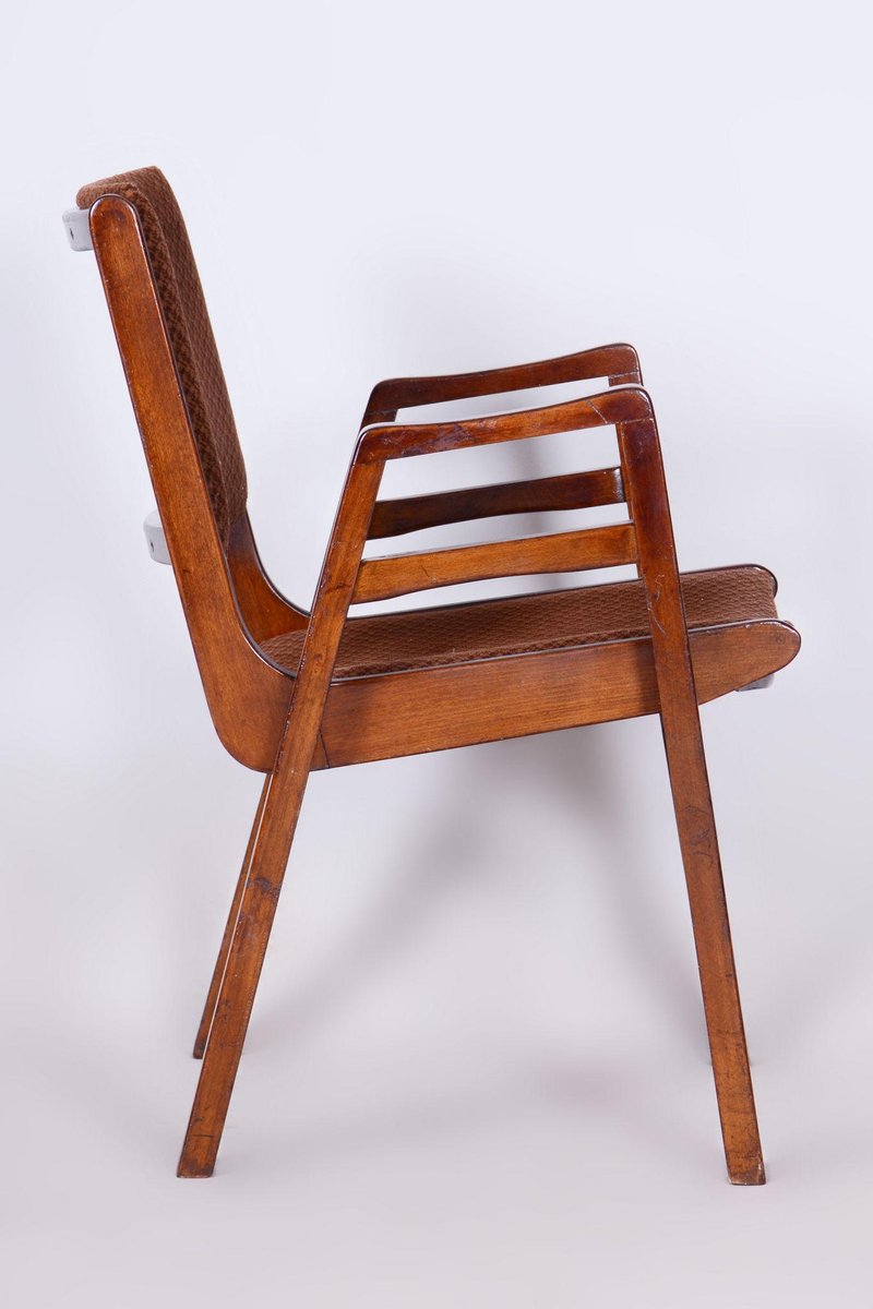 Mid-Century Armchair in Beech, 1950s