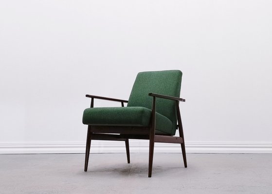 Mid-Century Armchair in Green Tweed by Henryk Lis, 1967-MTQ-2036224