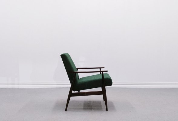 Mid-Century Armchair in Green Tweed by Henryk Lis, 1967-MTQ-2036224