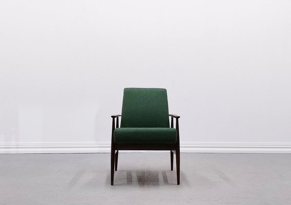 Mid-Century Armchair in Green Tweed by Henryk Lis, 1967-MTQ-2036224