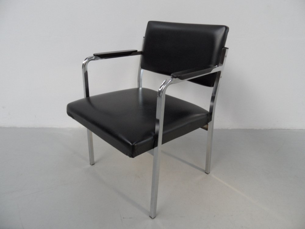 Mid-Century Armchair in Skai, 1960s