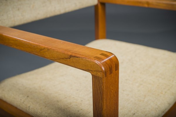 Mid-Century Armchair Teak and Woole, 1960s-ZZH-1725426