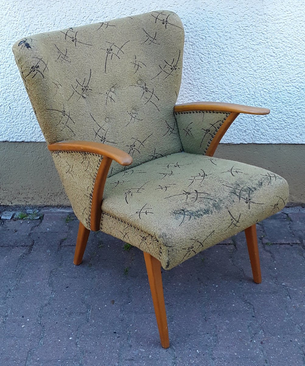 Mid-Century Armchair with Beech Frame, 1950s