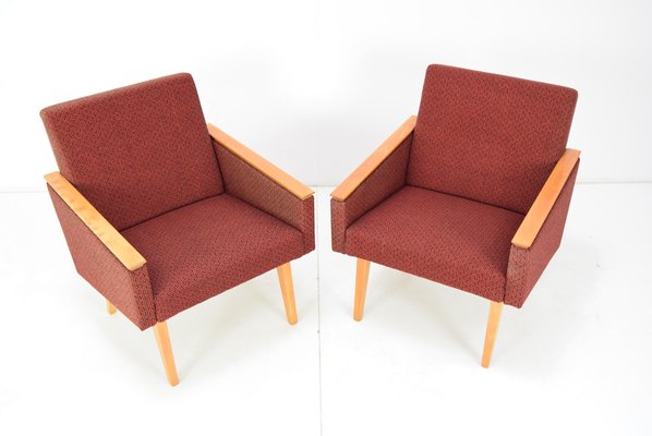 Mid-Century Armchairs, 1960s, Set of 2-TZ-1003781