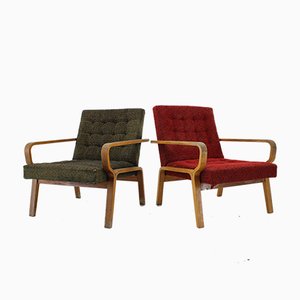 Mid-Century Armchairs, 1960s, Set of 2-TZ-573101