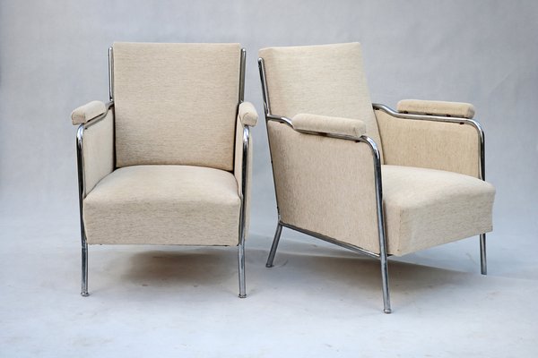 Mid-Century Armchairs attributed to Joszef Peresztegi, 1958, Set of 2-YZB-1822662