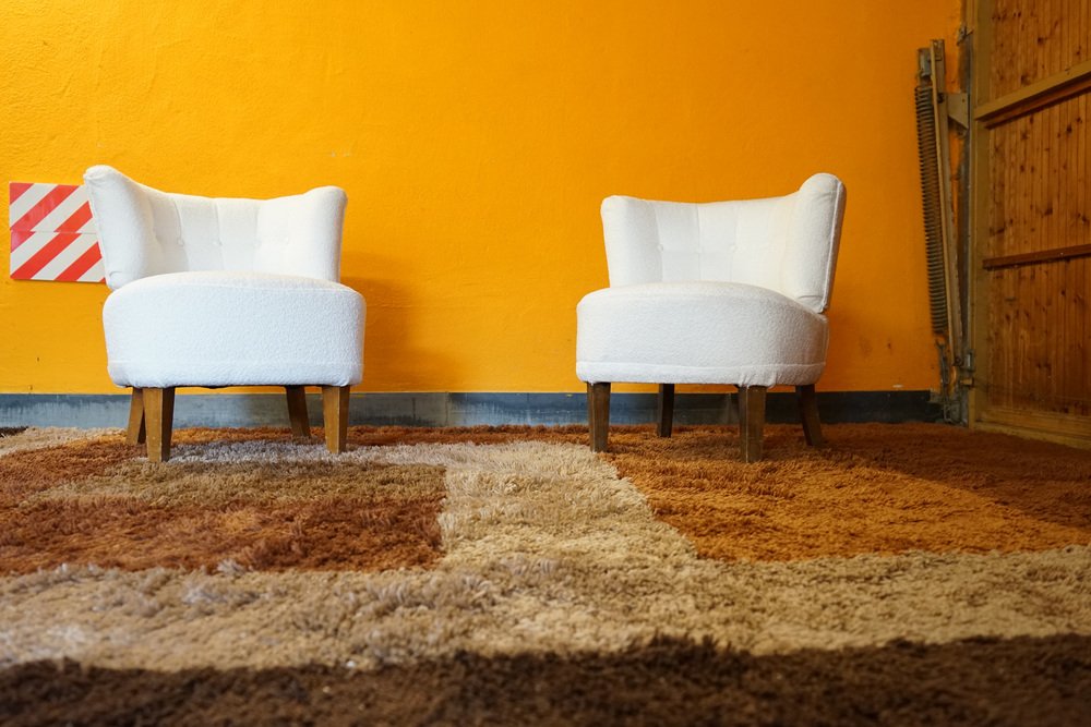 Mid-Century Armchairs attributed to Otto Schulz, Set of 2