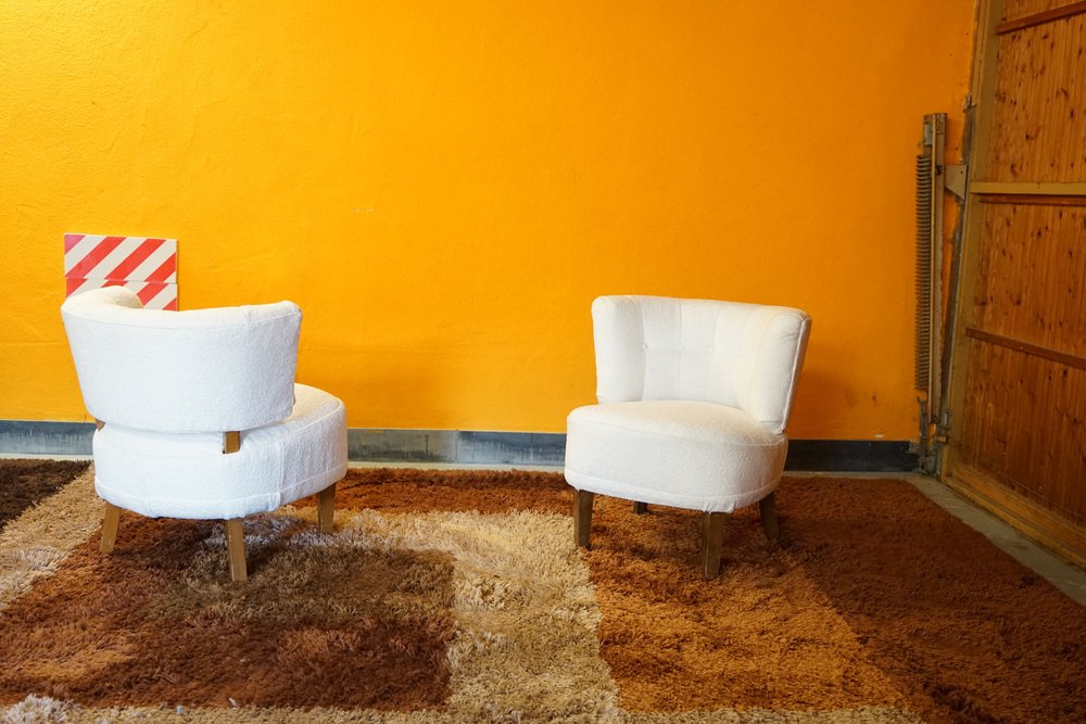 Mid-Century Armchairs attributed to Otto Schulz, Set of 2