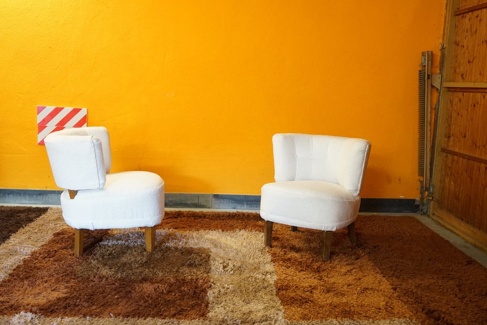 Mid-Century Armchairs attributed to Otto Schulz, Set of 2