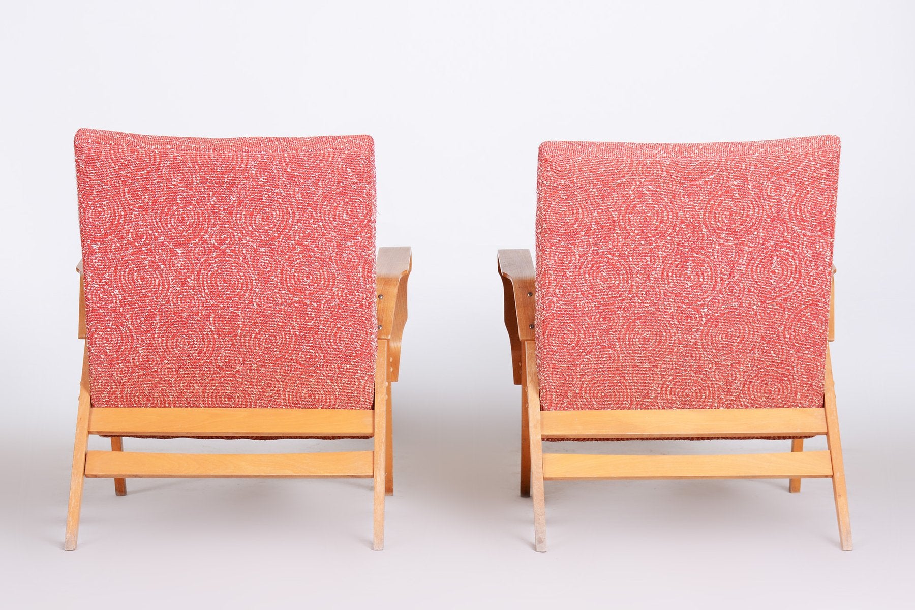 Mid-Century Armchairs attributed to Tatra Pravenec, 1950s, Set of 2