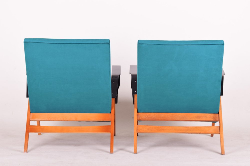 Mid-Century Armchairs attributed to Tatra Pravenec, 1950s, Set of 2