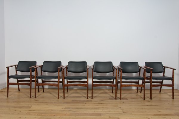 Mid-Century Armchairs by Arne Vodder, 1960s, Set of 6-NIT-1767541