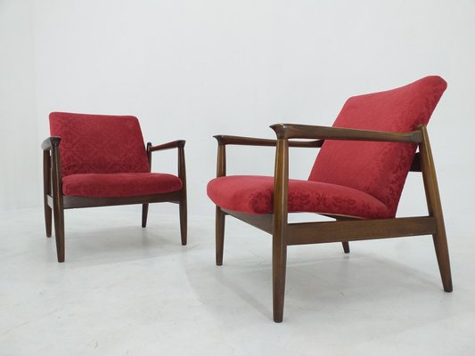 Mid-Century Armchairs by Edmund Homa, 1960s, Set of 2-TZ-995993