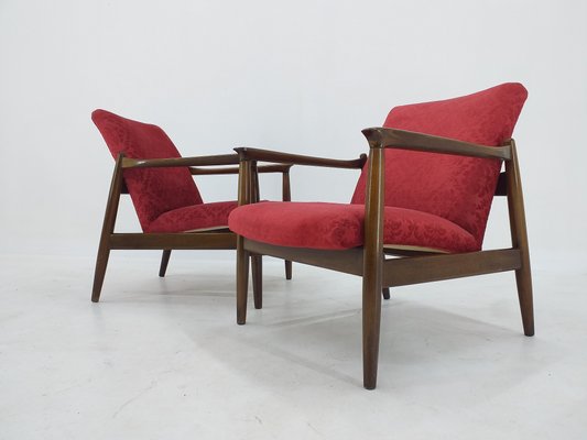 Mid-Century Armchairs by Edmund Homa, 1960s, Set of 2-TZ-995993