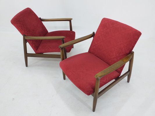 Mid-Century Armchairs by Edmund Homa, 1960s, Set of 2-TZ-995993