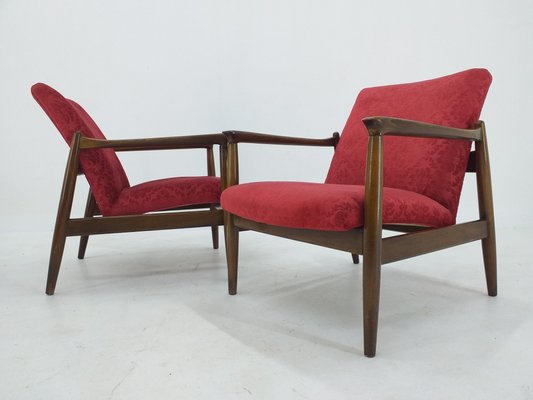 Mid-Century Armchairs by Edmund Homa, 1960s, Set of 2-TZ-995993