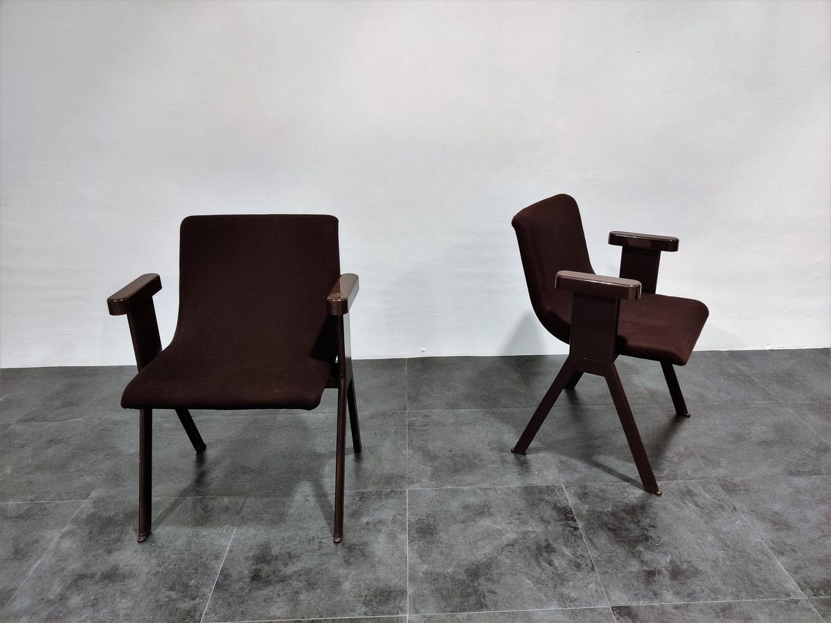 Mid-Century Armchairs by Ettore Sottsass for Olivetti, 1970s, Set of 2