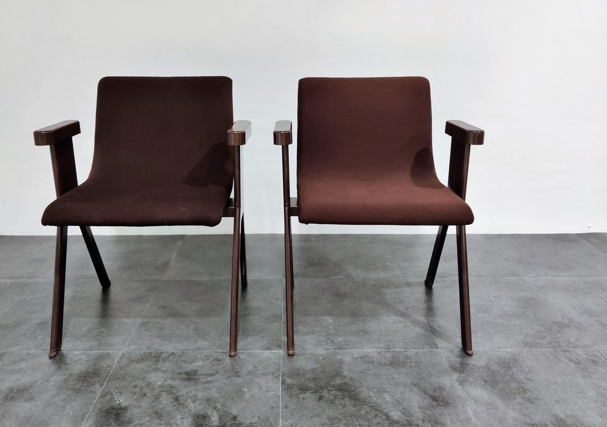 Mid-Century Armchairs by Ettore Sottsass for Olivetti, 1970s, Set of 2