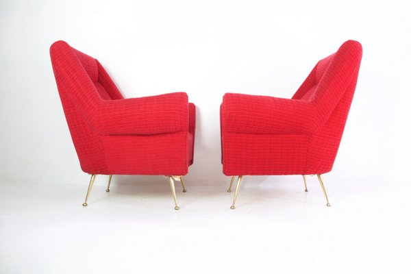 Mid-Century Armchairs by Gigi Radice for Minotti, Italy, 1950s, Set of 2-FO-686115