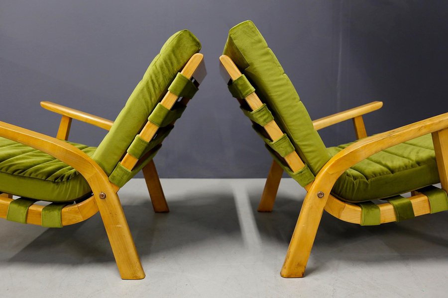 Mid-Century Armchairs by Gustavo Pulitzer & Giorgio Lacht, 1930s, Set of 2