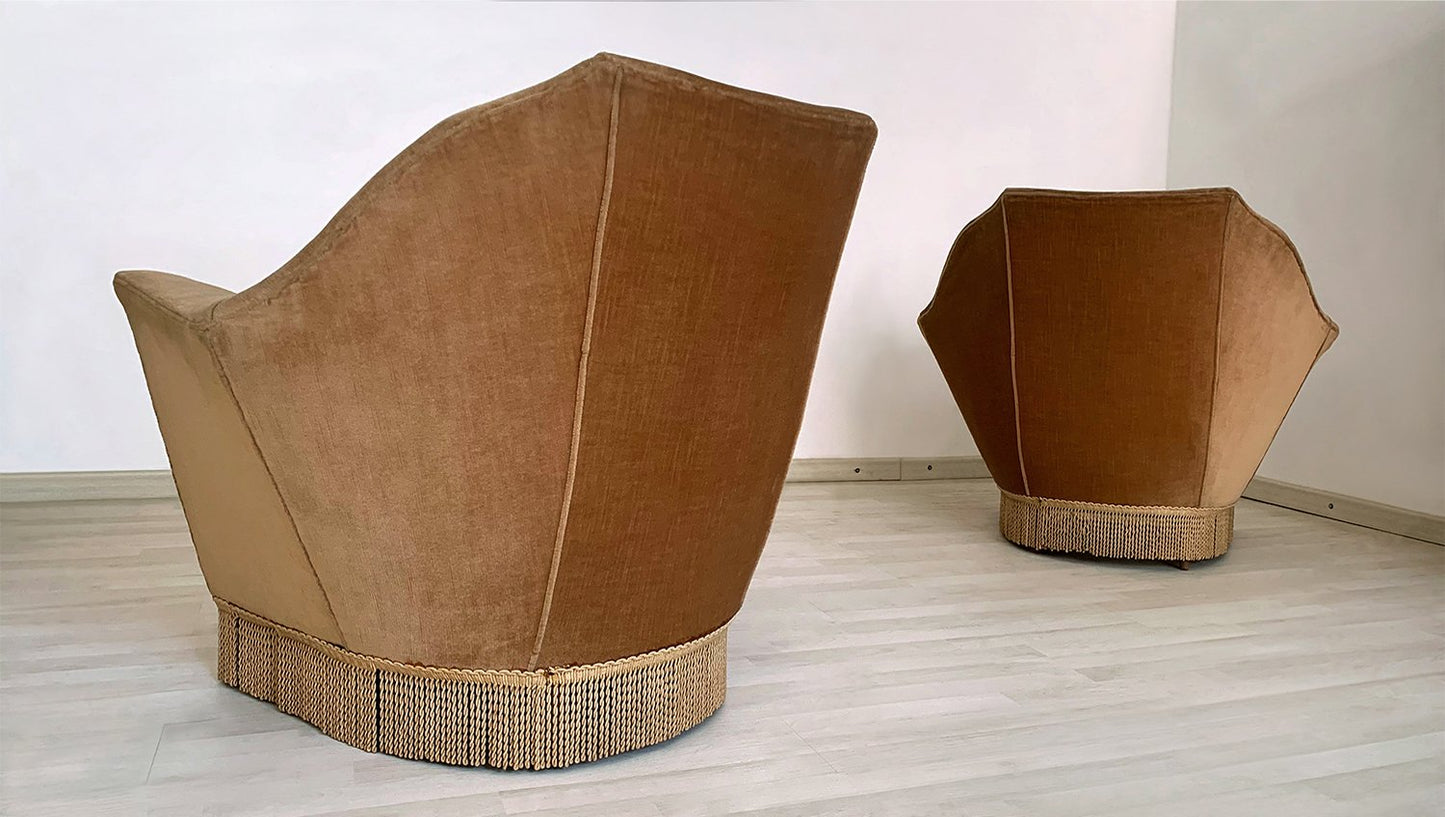 Mid-Century Armchairs by Ico Parisi for Ariberto Colombo, 1950s, Set of 2