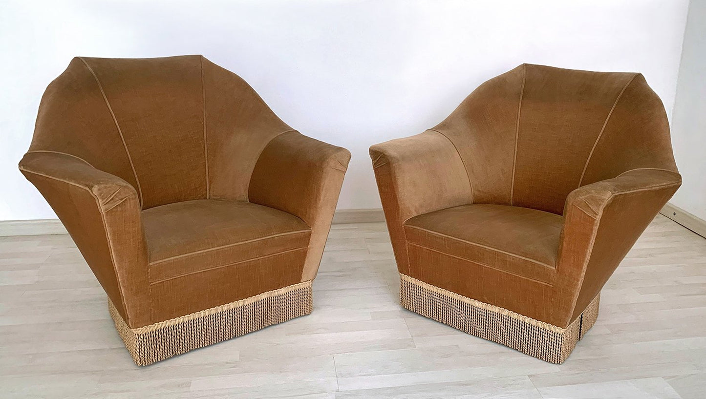 Mid-Century Armchairs by Ico Parisi for Ariberto Colombo, 1950s, Set of 2